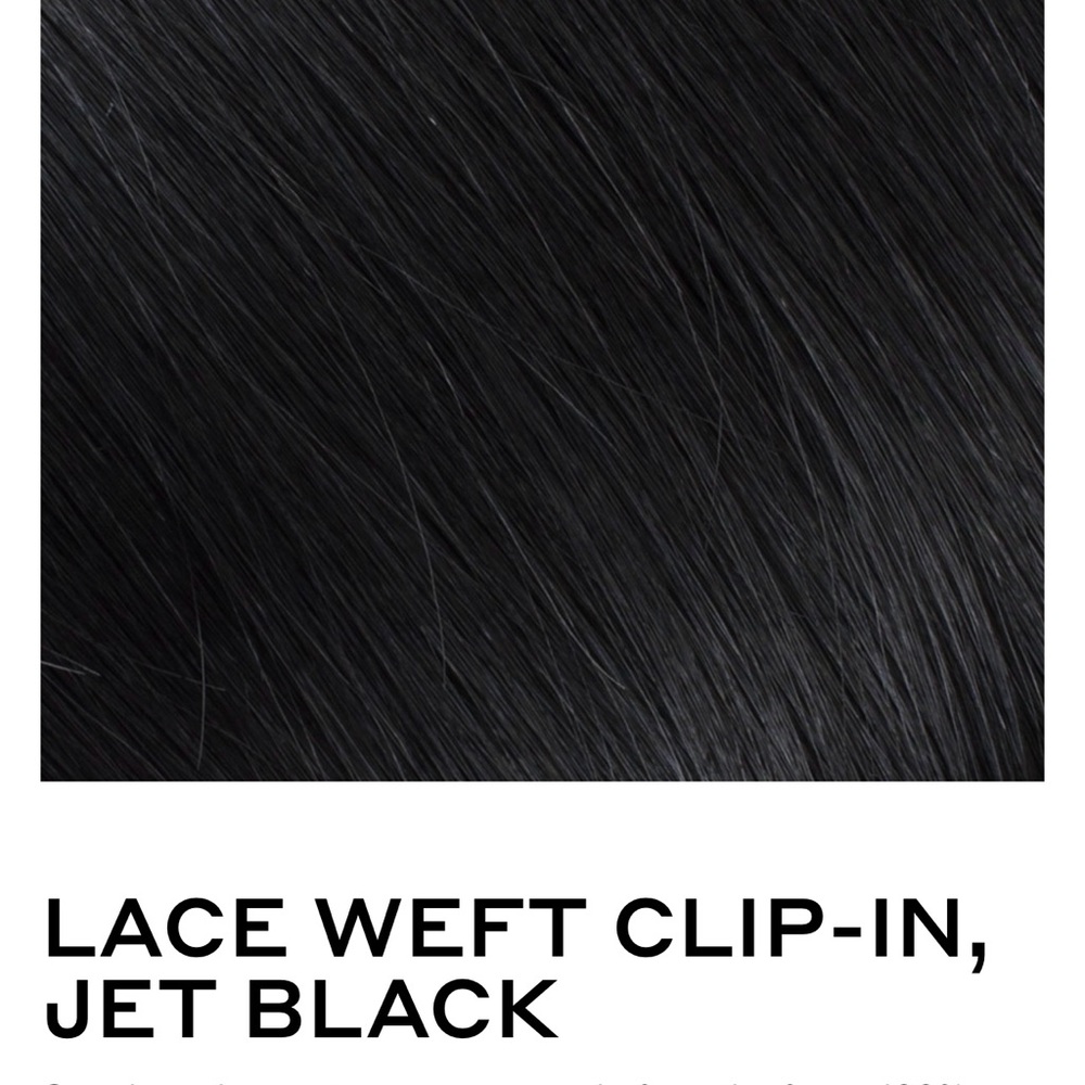 Bellami 22” jet black clip hair extensions